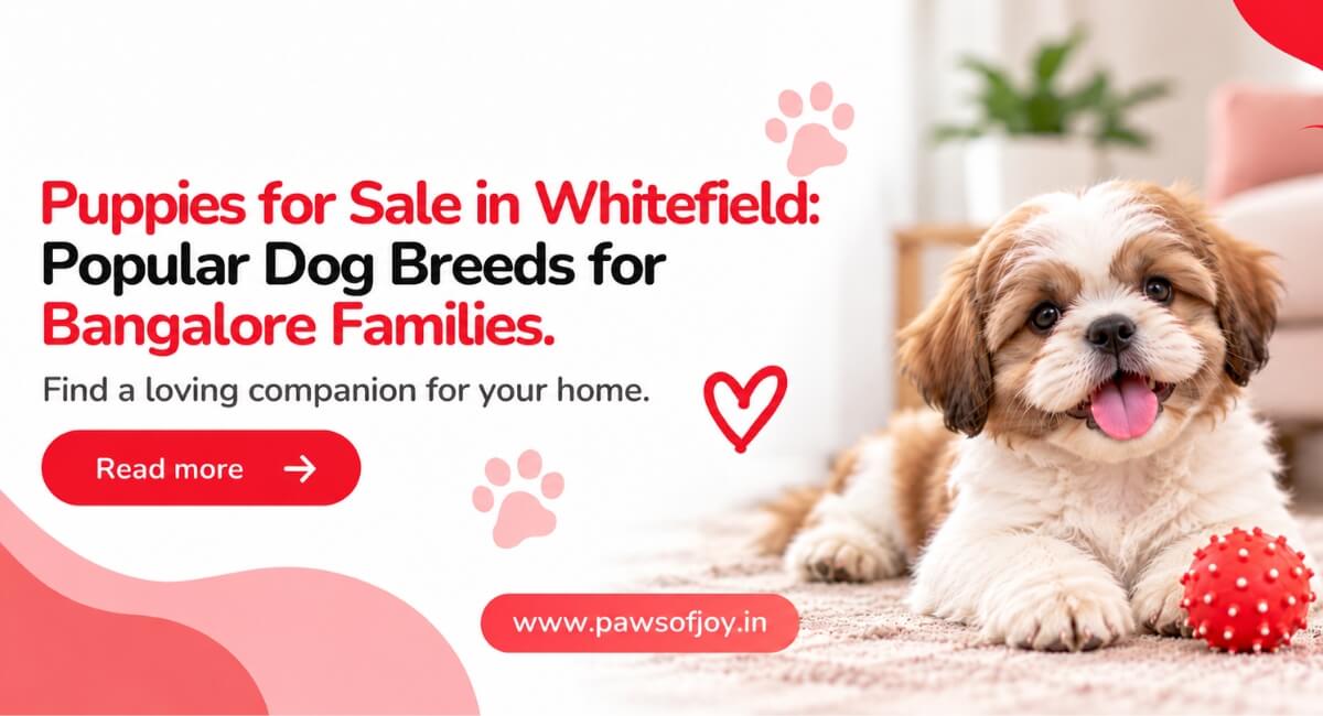 Puppies for Sale in Whitefield: Popular Dog Breeds for Bangalore Families
