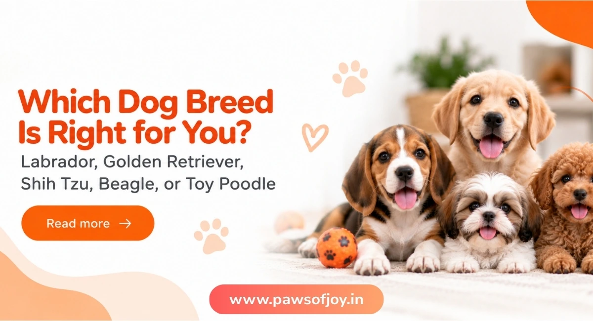 Which Dog Breed Is Right for You? Labrador, Golden Retriever, Shih Tzu, Beagle, or Toy Poodle